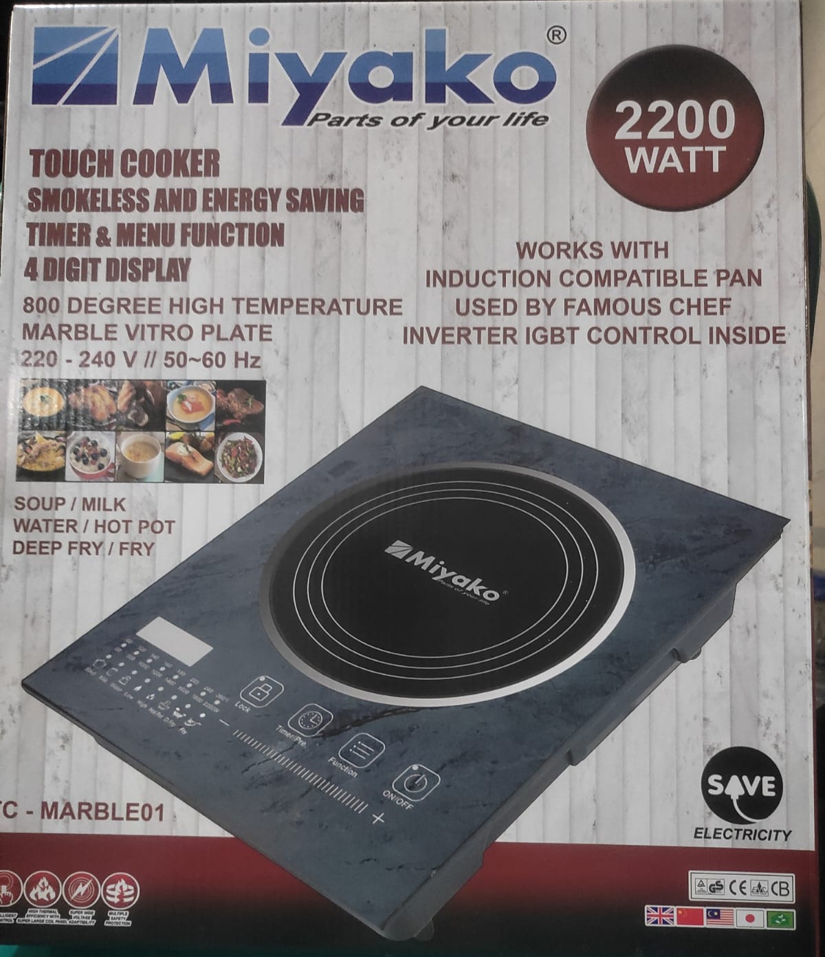 Miyako Induction Cooker TC-MARBLE01 (INVERTER)