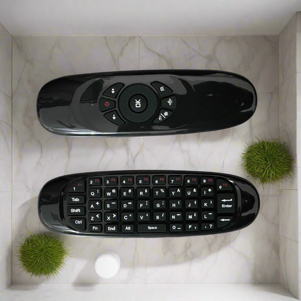 2.4G Wireless Air Mouse Remote with Mini Keyboard – Compatible with Android TV Box, Smart TV, PC & Projector