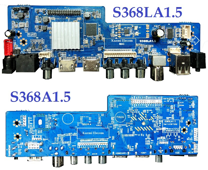 S368LA1.5 Android 9 512M+4G Newest Smart TV Motherboard 11"~32" Panel. 