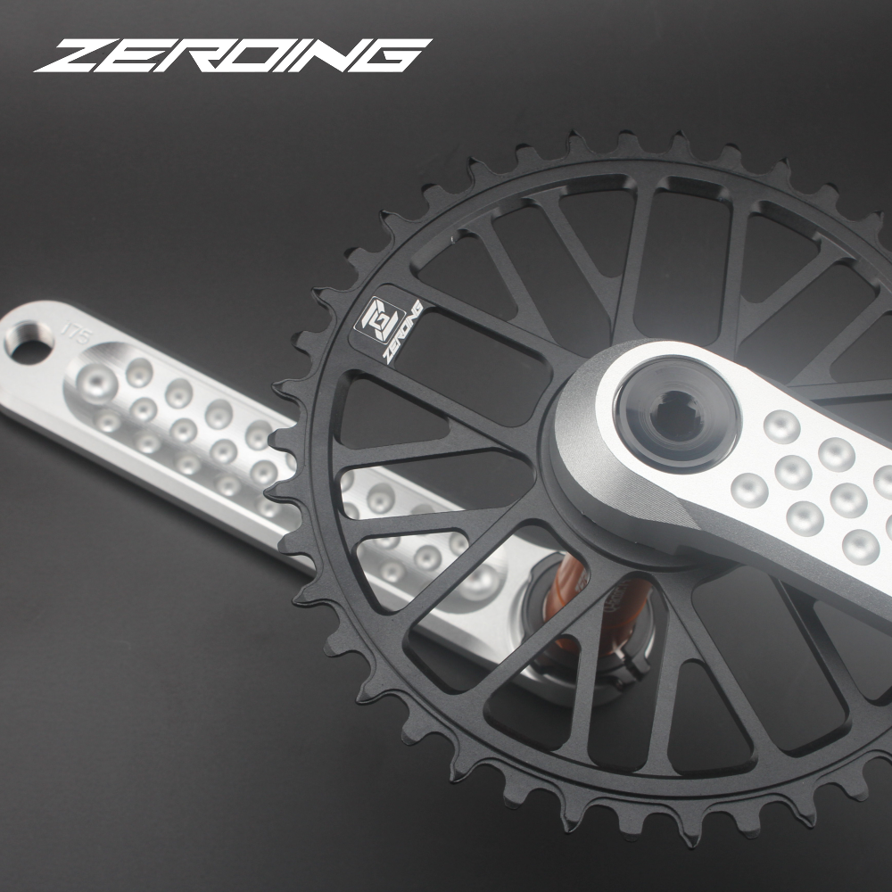 ZEROING Road Folding Bicycle Crankset 10/11/12speed Single Chainring 40/42/44/46/48T With Bracket Bottom BSA For Gravel Bike. 
