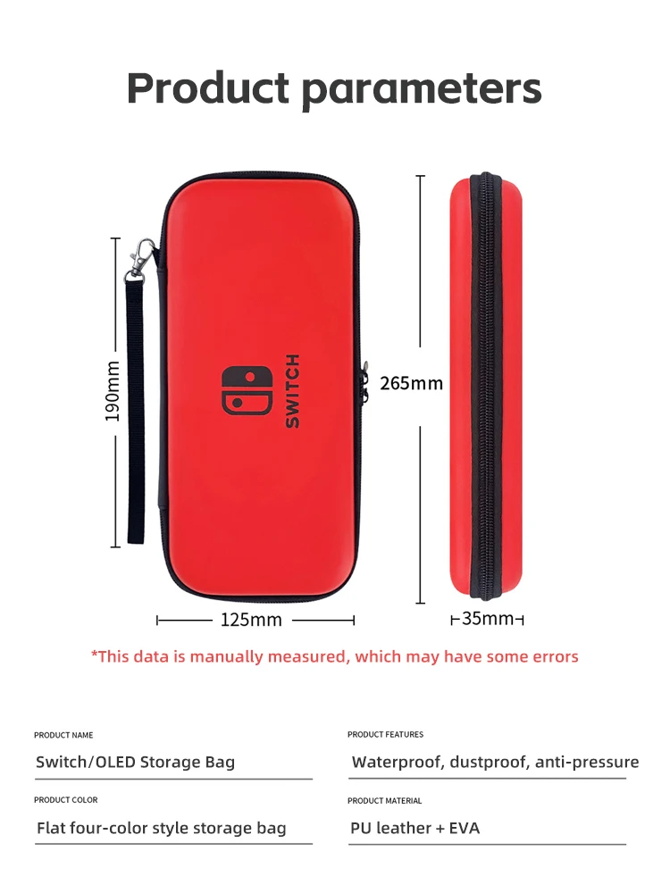 DATA FROG Portable Storage Bag For Nintendo Switch Waterproof Case Hard Shell NS Console Nintend Switch Carrying Case. 