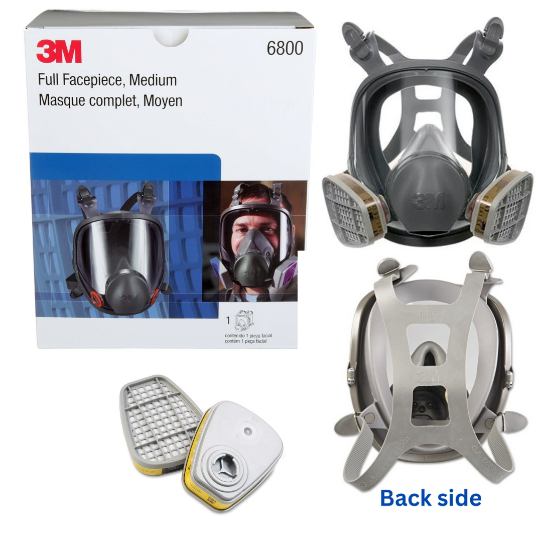 3M™ Full Facepiece Reusable Respirator 6800, Respiratory Protection,. 