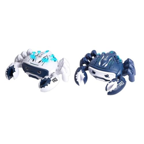 Crab Toy With Light & Music Simulation Walking Mechanical Crab Toy Tummy Time. 