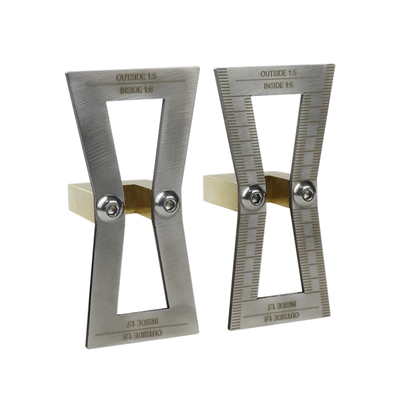 Stainless Steel Dovetail Marker Template Jig With Scale 1:5&1:6&1:7&1:8 Wood Joint Gauge Slopes Scriber Marking Carpentry Tools. 