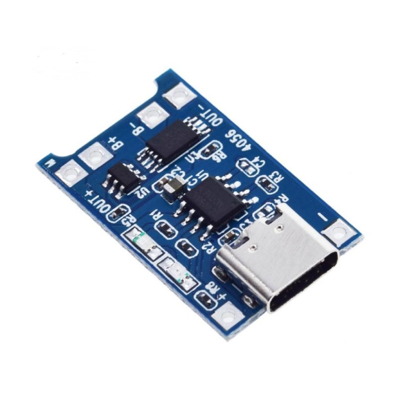 2pcs 5V 1A 18650 Lithium Battery Charging Board TP4056 Lithium Charging Mini/Micro USB Type C Charge Module With Protect. 