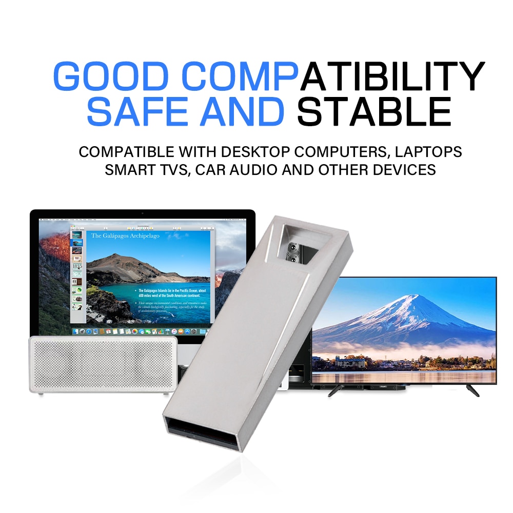 Mini Pen Drive 64GB High Speed USB Flash Drives Black Memory Stick Silver Pendrive Gift Key Chain Storage Devices U Disk. 