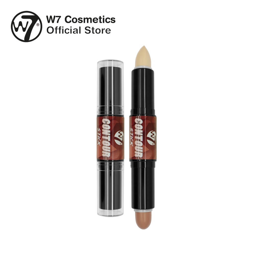 W7 Contour Stick - Double-Ended Creamy Contour & Highlight Makeup - Bronze, Shape & Define - Natural