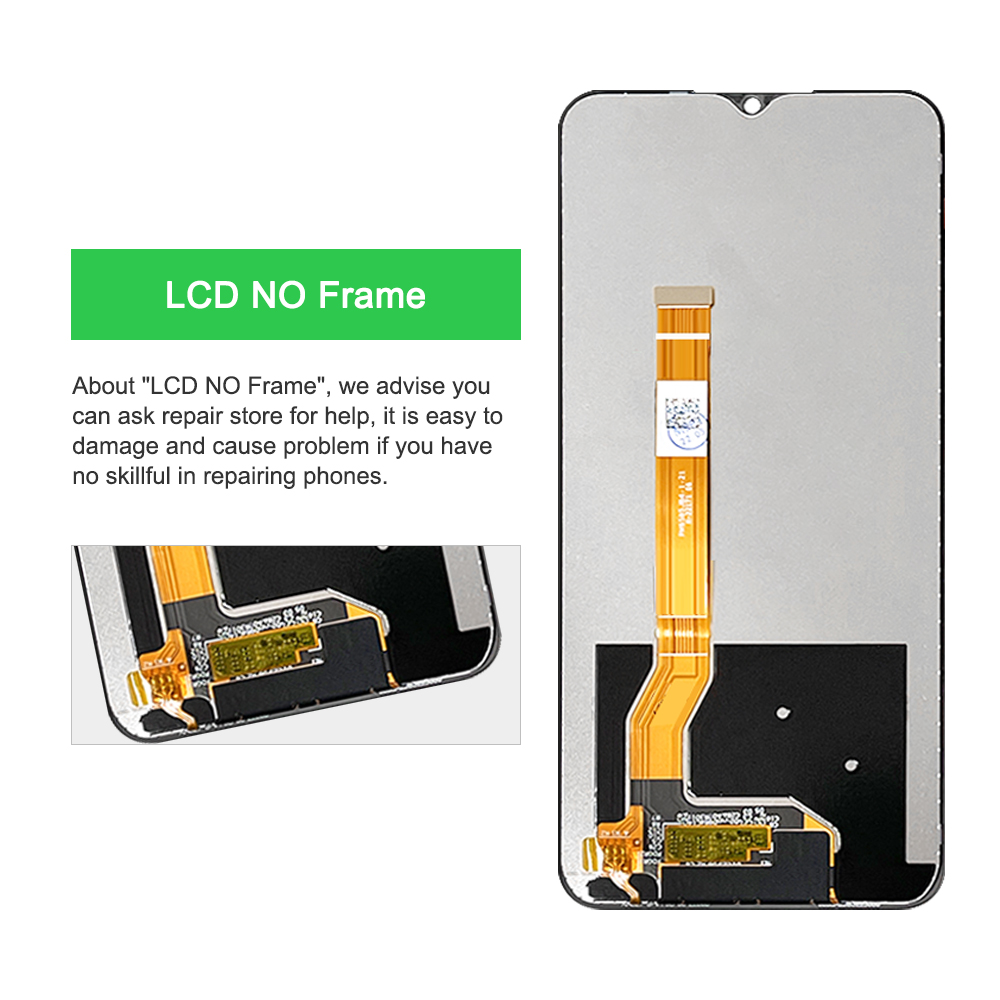 6.6" Screen For OPPO Realme C35 LCD RMX3511 LCD Display Screen Touch Panel Digitizer For Realme C31 LCD Frame RMX3501 Display. 