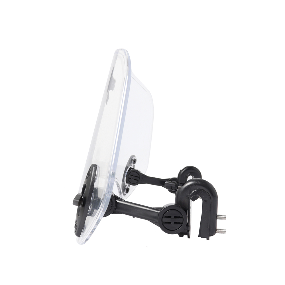 Universal Motorcycle Windshield Extension Adjustable Spoiler Clamp-On Windscreen Deflector Suitable For All Motorcycle Models. 