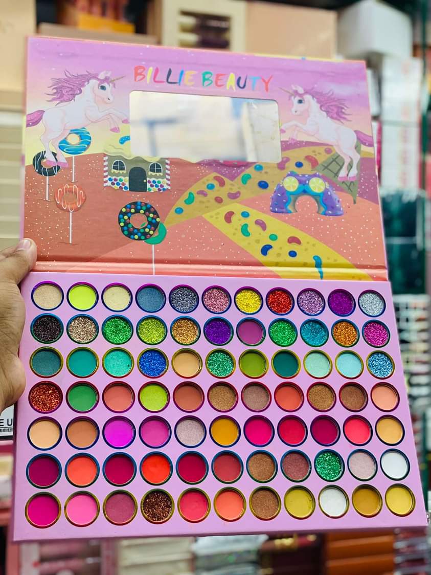 BILLIE Beauty 77 Color Eyeshadow Palette Matte Eyeshadow Glittery Eyeshadow Shimmer Eyeshadow Colorful Eyeshadow. 