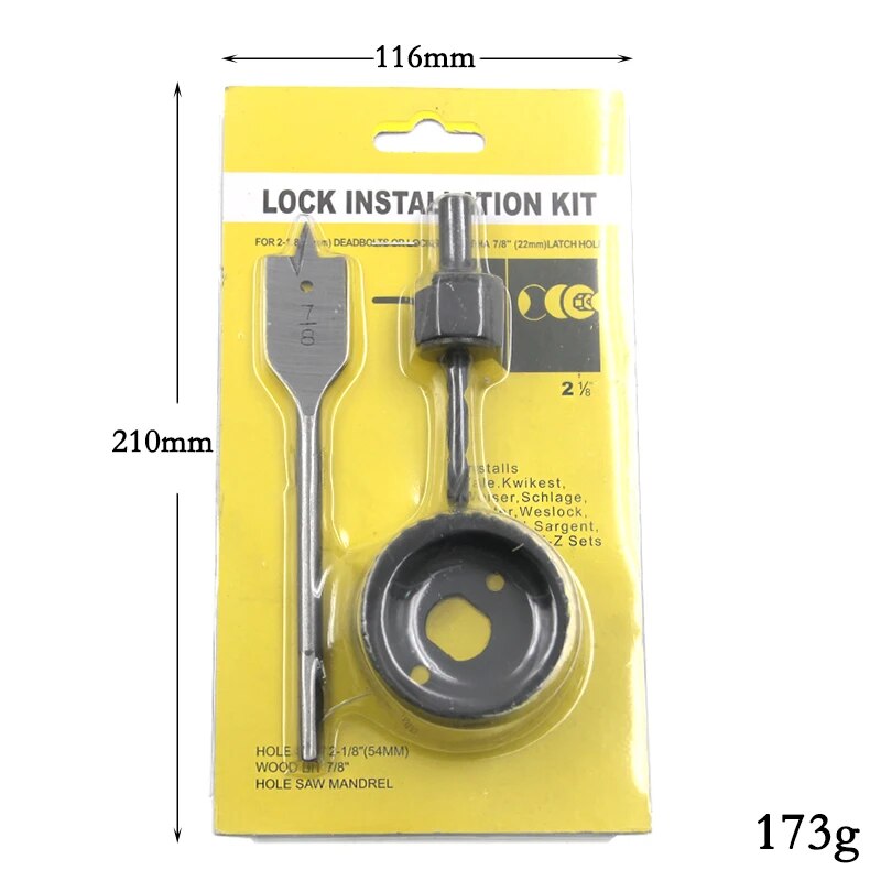 3PC Hole Saw Gypsum Board Hole Opener 32-54mm Ceiling Drilling Tool 6PC Bubble Shell Assembly Set. 