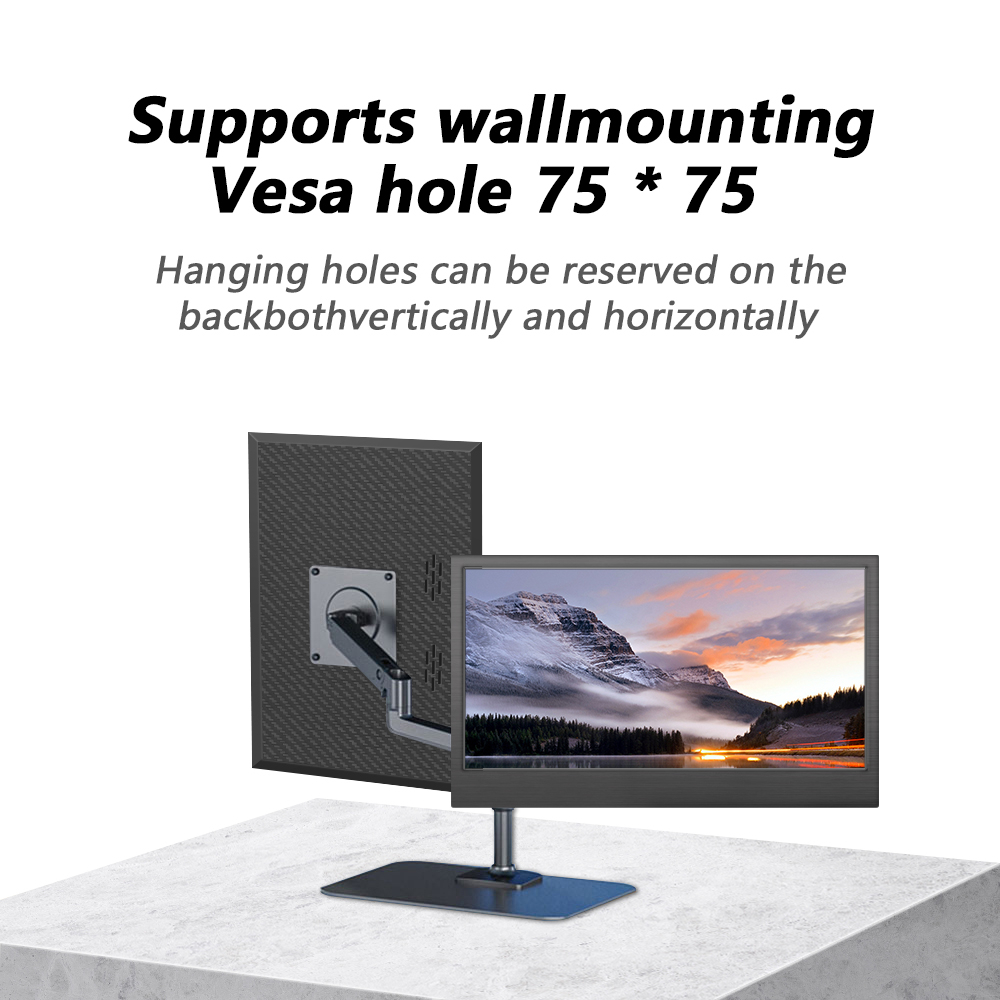 MUCAI 11.6 inch Portable Monitor 16:9 60Hz game screen 45% NTSC 250Cd/m² Laptop Mac Xbox PS4/5 Switch Display Type-c interface. 