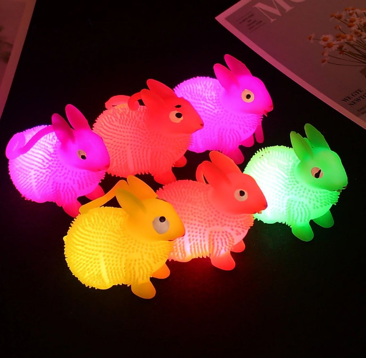 1 pcs Cute 3D lightin and soft  khorgos for kids. 