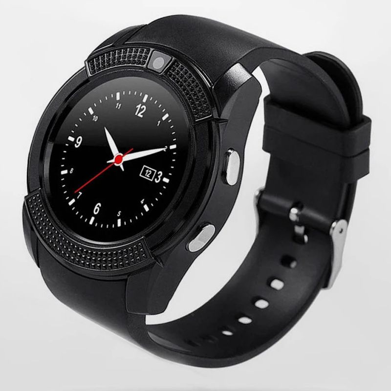 V8 Smart Watch call and memory Supported and Fitness Tracker - Black

with double battery. 