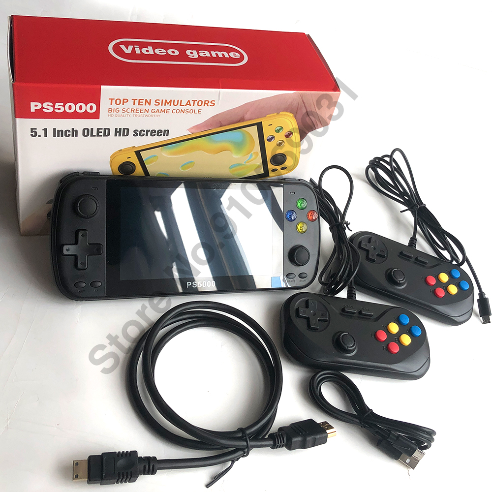 PS5000 5 inch Portable Handheld Game Console for PS1/MAME/MD/NES/SNES Video  Gaming Modern Portable gaming console. 