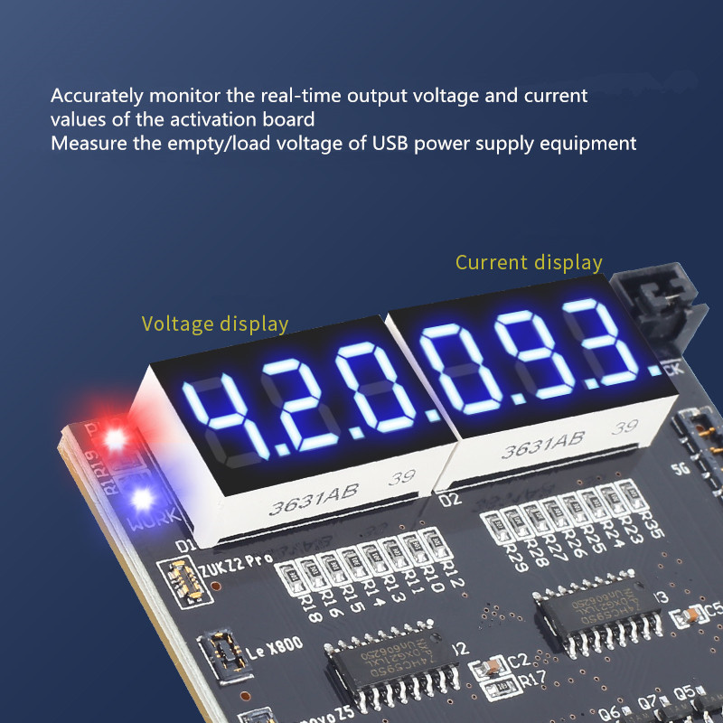MECHANIC BA27 Battery Activation Board  for Phone 5G-13ProMax Android with LED Digital Display  Circuit Board Charging Tester. 