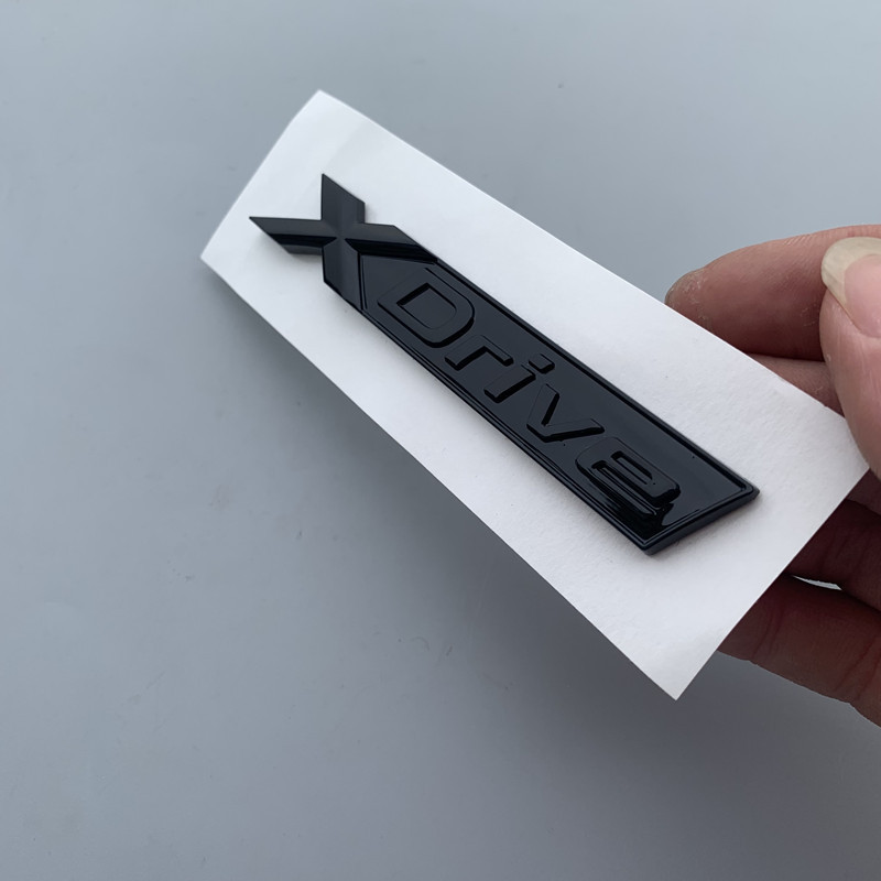 3D ABS Logo Xdrive Emblem Car Trunk Badge Nameplate Xdrive Sticker For BMW Xdrive 320d 320i 530d 525d E60 F10 G20 Accessories. 