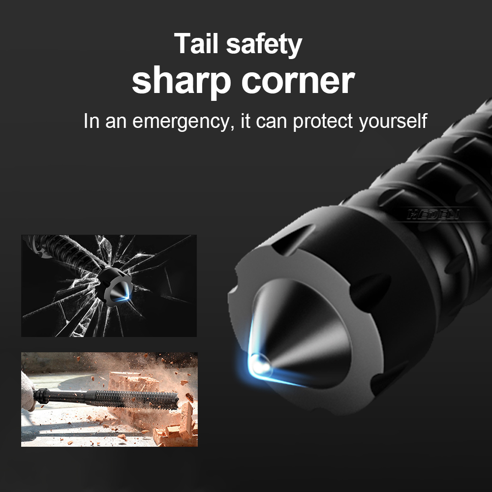 Telescopic Baton Self Defense Led Torch Cree Xhp70 Led Tactical Flashlight 18650 Rechargeable Baton For Self-defense Hand Lamp. 