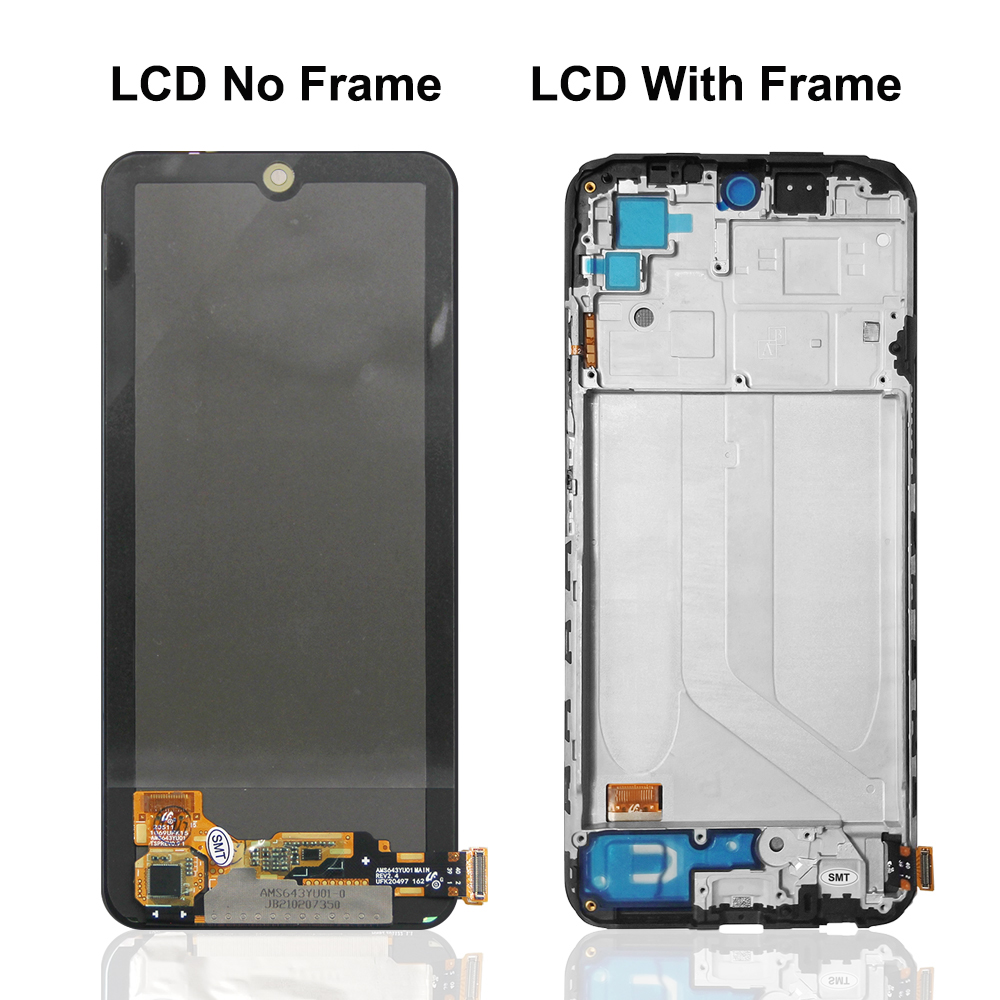 6.43'' Original For Xiaomi Redmi Note 10 4G M2101K7AI M2101K7AG LCD Display Touch Screen with Frame Digitizer For Redmi Note 10S. 