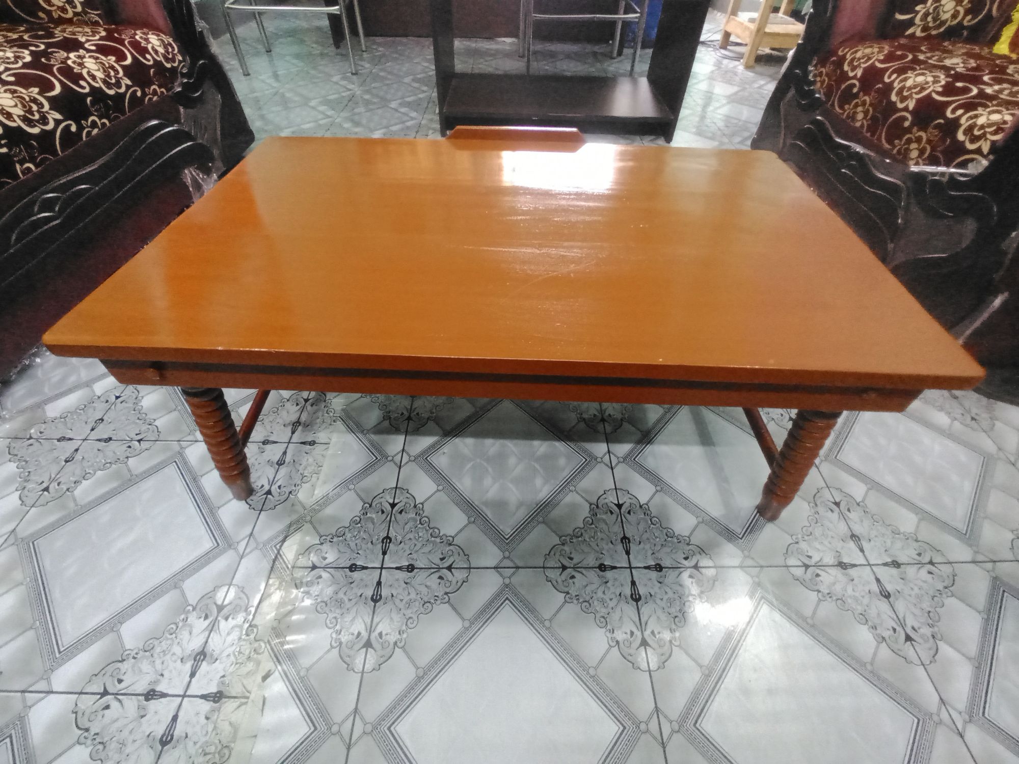 Wooden Japanese Dining table foldable work station study station laptop and multipurpose table big size. 