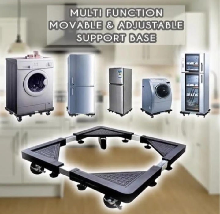 Washing Machine Base Stand Trolley Movable Adjustable Load. 