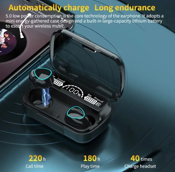 Damix M10 TWS Wireless Earbuds (Original). 