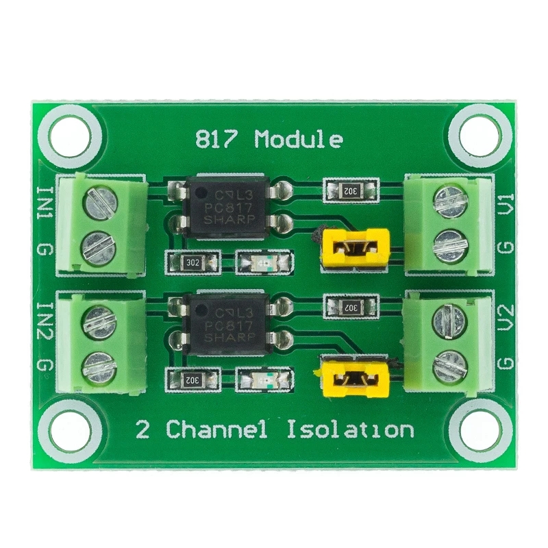 PC817 2 4 Channel Optocoupler Isolation Board Voltage Converter Adapter 3.3V to 5V Module 3.6-30V Driver Photoelectric Isolated. 