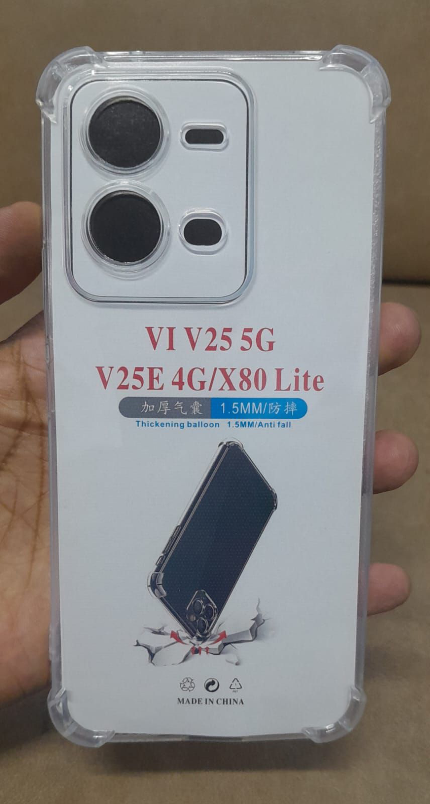 Transparent back cover for VIVO V25 5G, VIVO V25E 4G