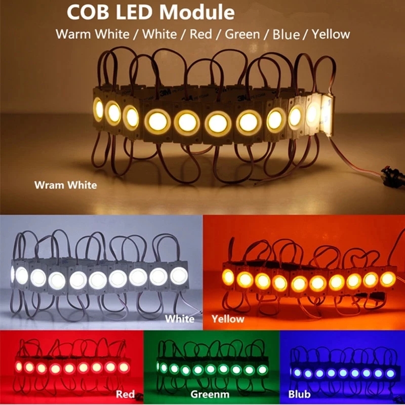 10pcs/lot  New 2.4W/pcs injection COB LED Module with lens DC12V advertising light,Led Backlight For Channel Letters. 
