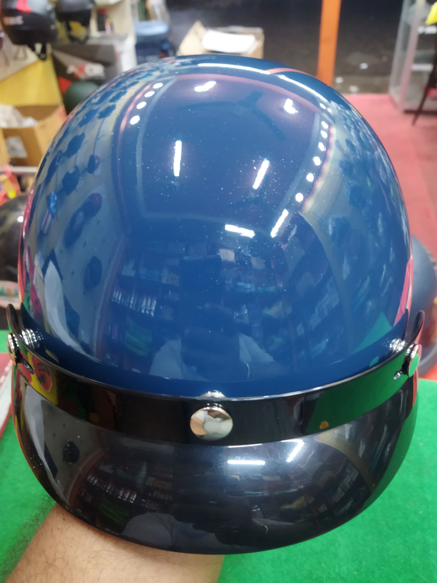 NXT Safari Stylish Plain Colour Helmet. 