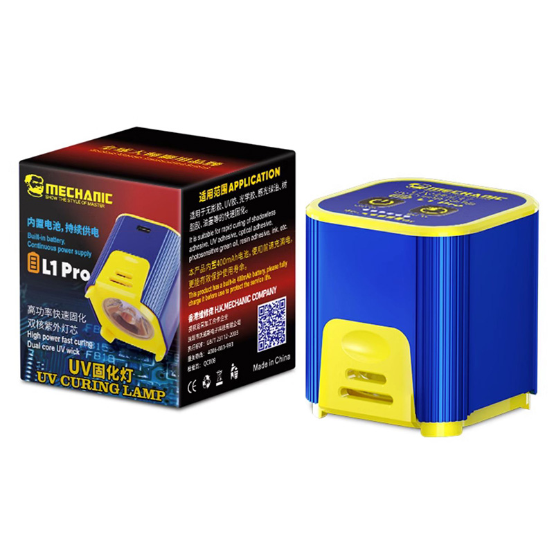 MECHANIC L1 L1 Pro UV Curing Lamp for Mobile Phone Repair Intelligent High Power Double Core Fast Curing Repair Light. 