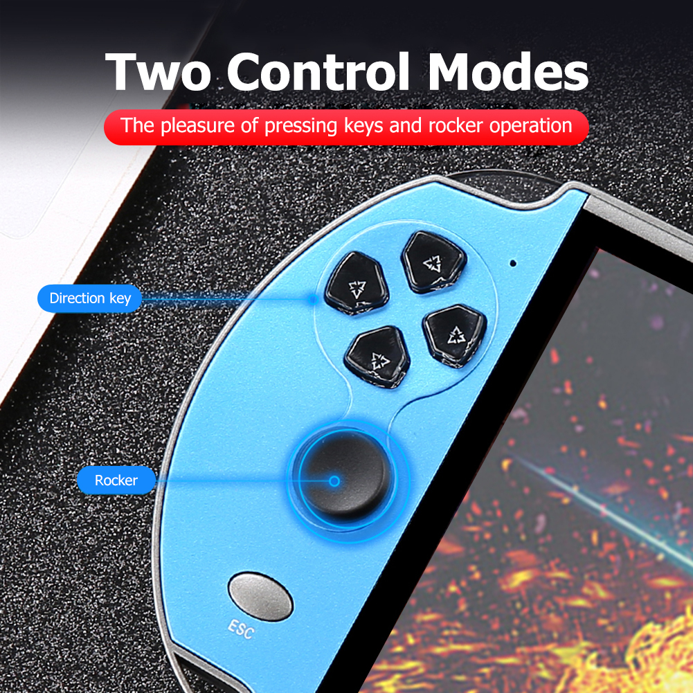 X12/X12 Plus Retro Handheld Game Console 5.1/7.1Inch HD Screen Portable Audio Video Player Built-in 10000+ Classic Games. 