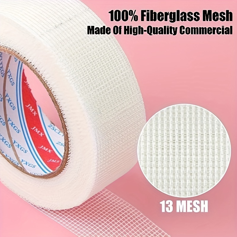 1 Roll 30M Glass fiber self-adhesive mesh tape wall crack Repair thermal insulation Decorative Mesh Seam Tape. 