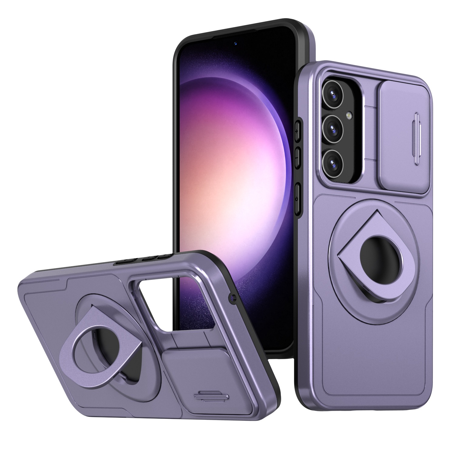 For Magsafe Magnetic Wireless Charging Case for Samsung Galaxy A55 A35 A25 A15 5G A05S A34 A24 A14 Lens Protection Bracket Cover. 