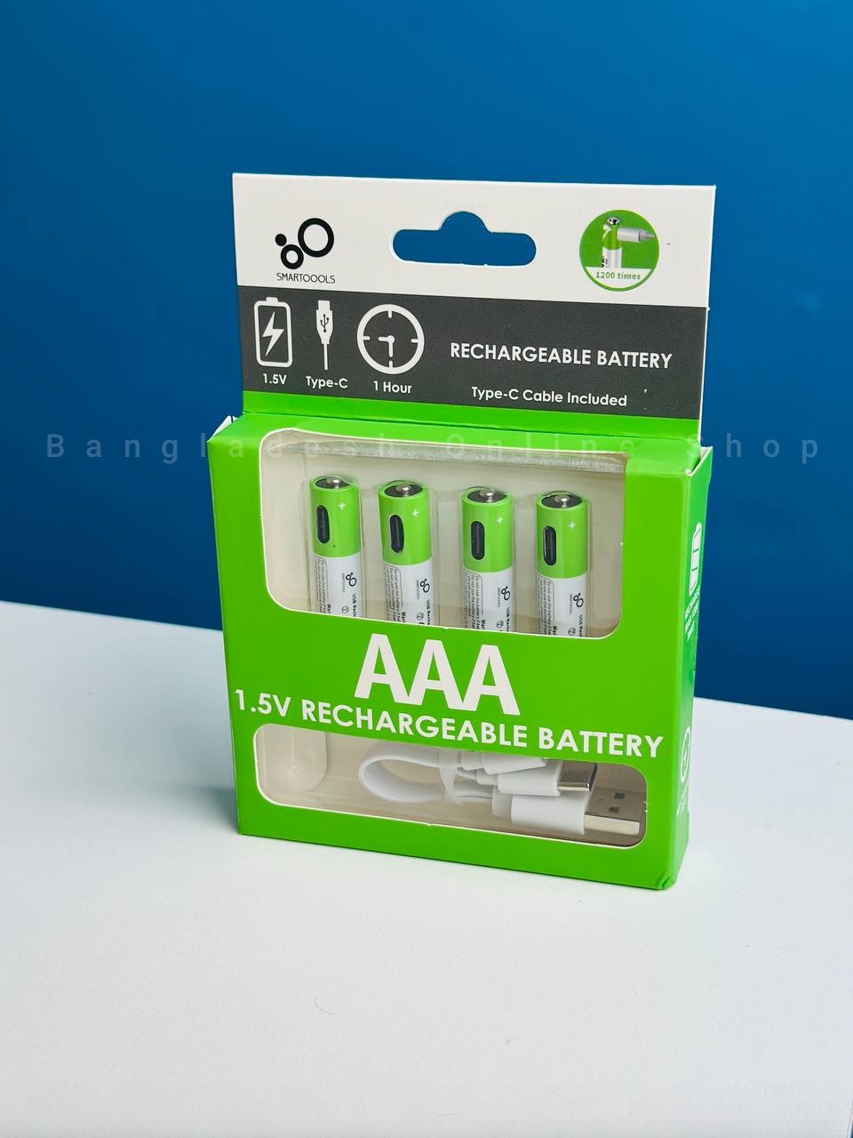 SmarToools RB40 AAA 1.5V 750 mWh Rechargeable Battery (4/2 Pcs Set). 