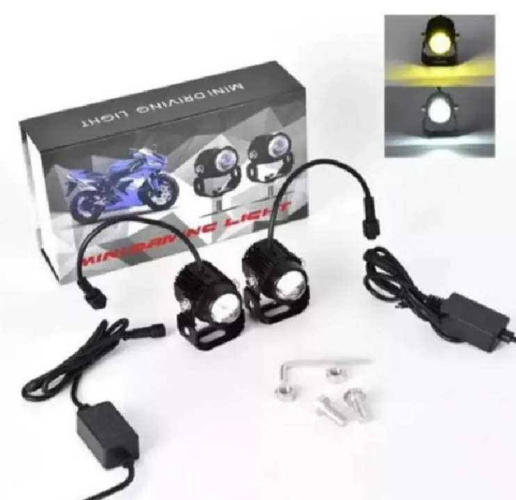 MOTO 2 Piece Mini Fog (2 Color) with Setup Clumps and Bolts-Black