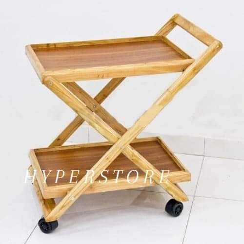 Foldable Tea Trolley/ Tea Trolley/ Tea Trolley with easy storage. 