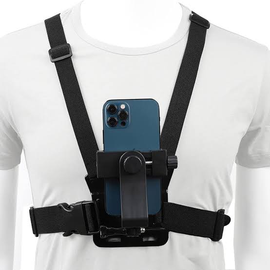Pell King Mobile Phone Chest Mount Harness for Action Camera POV & Vlogging | Adjustable, Stable & Quick Release.. 