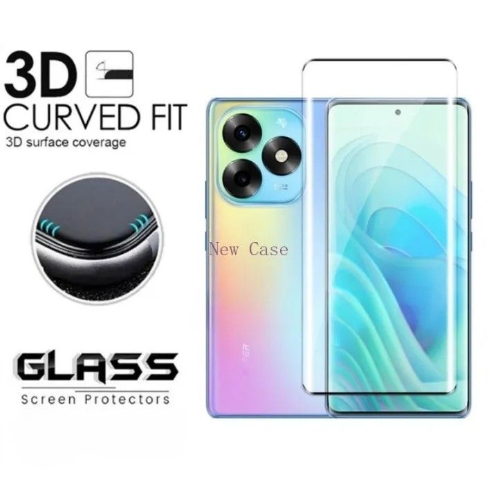 TEMPERED GLASS ITEL S23 PLUS ANTI GORES FULL COVER CURVED EDGE