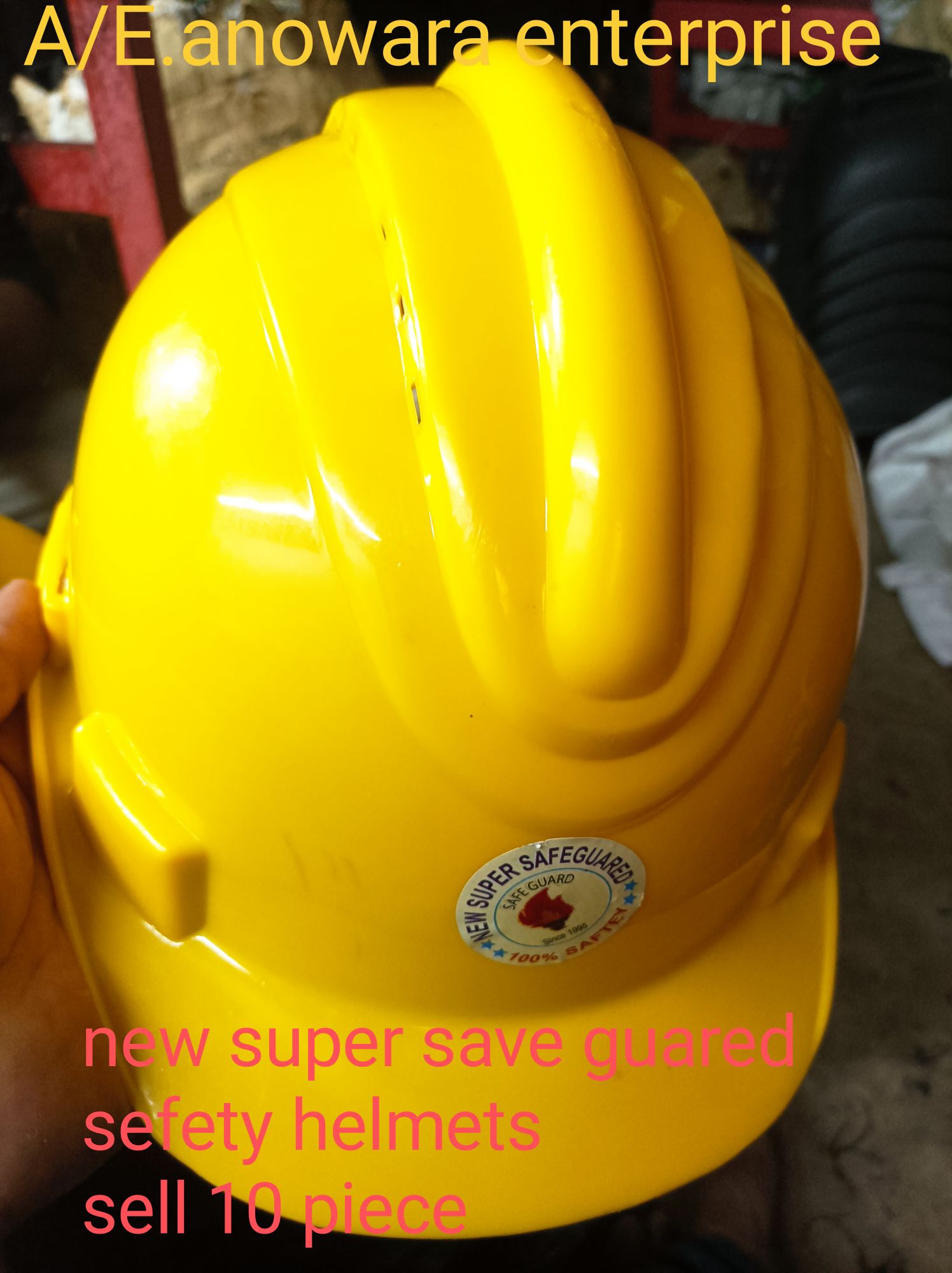 10 piece save guared sefety helmets professional high quality. 