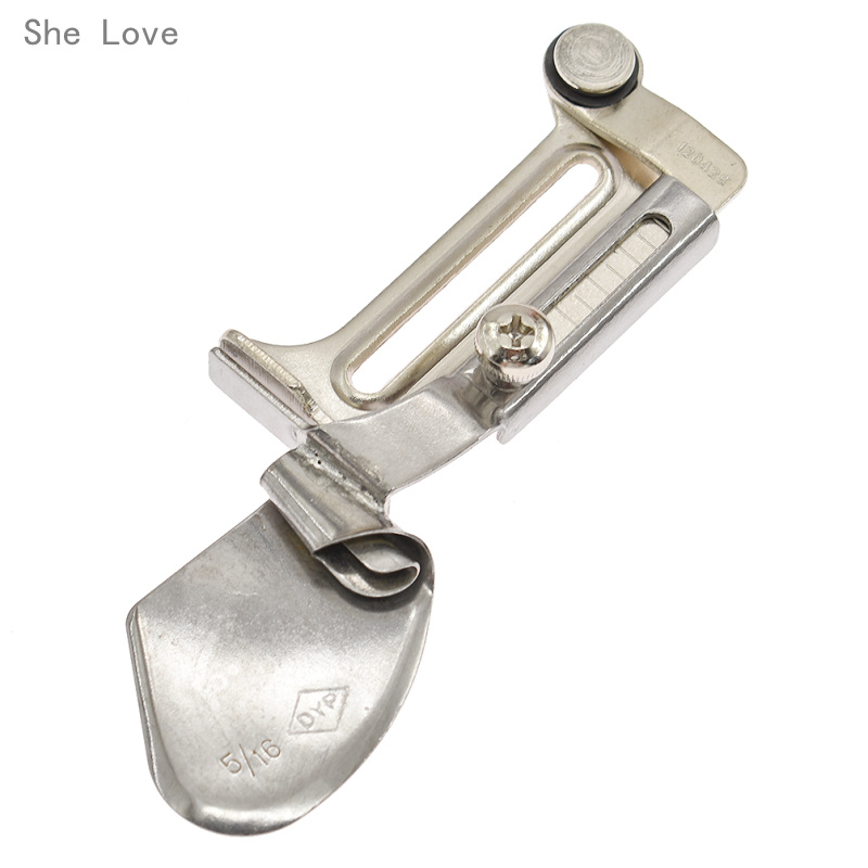 Chzimade Overlock Folder Bending Sewing Machine Foot A11/S72L Flat Hemmer BIinder Feet Diy Sewing Machine Knitting  Accessories. 
