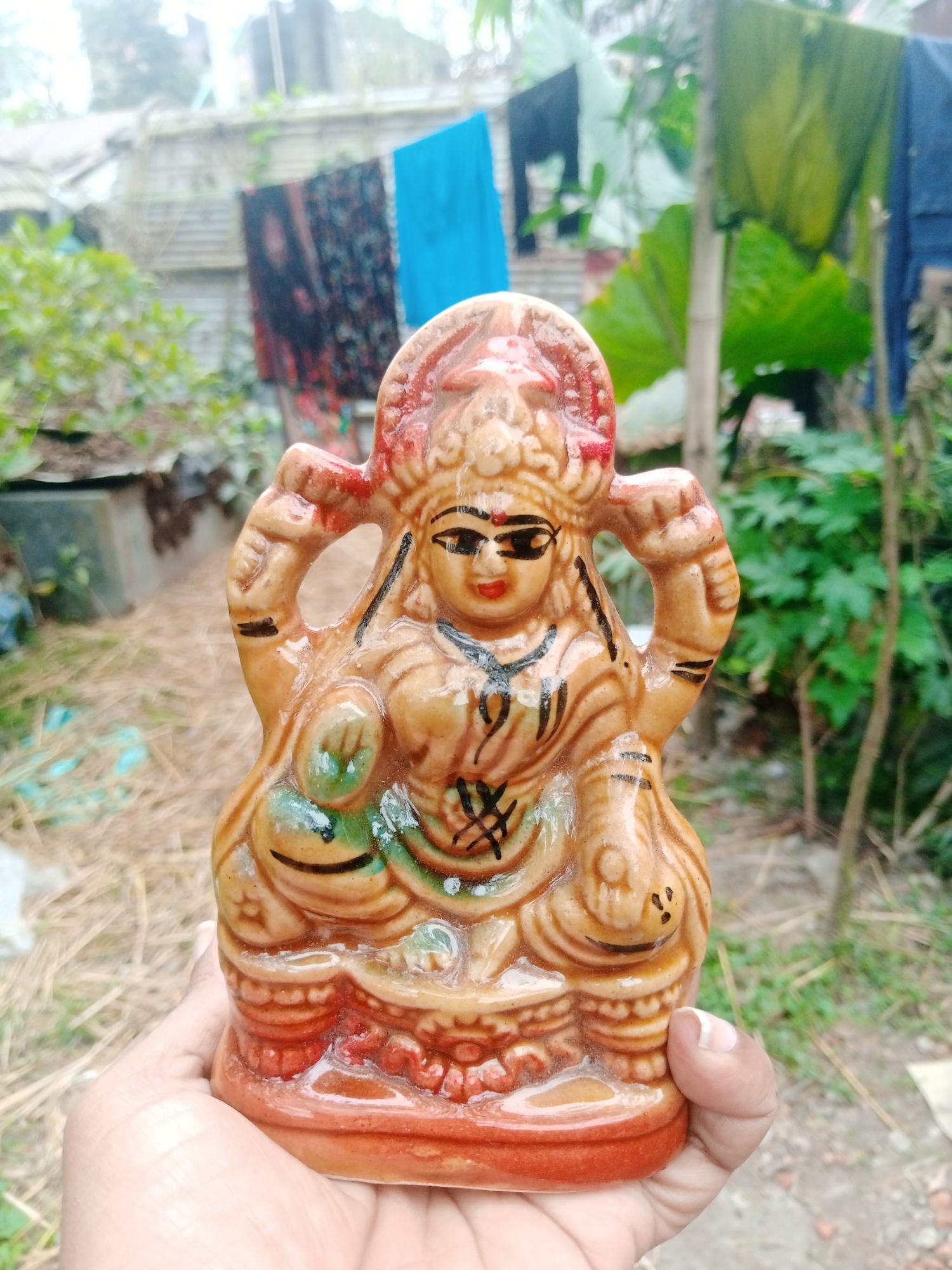 1 Ps - Beautiful Design  Maa Mangal Chandi 
Murti Statue For Temple, Puja, Office,Shop ,Gift, Home Decor . Hindu Religion Item. 