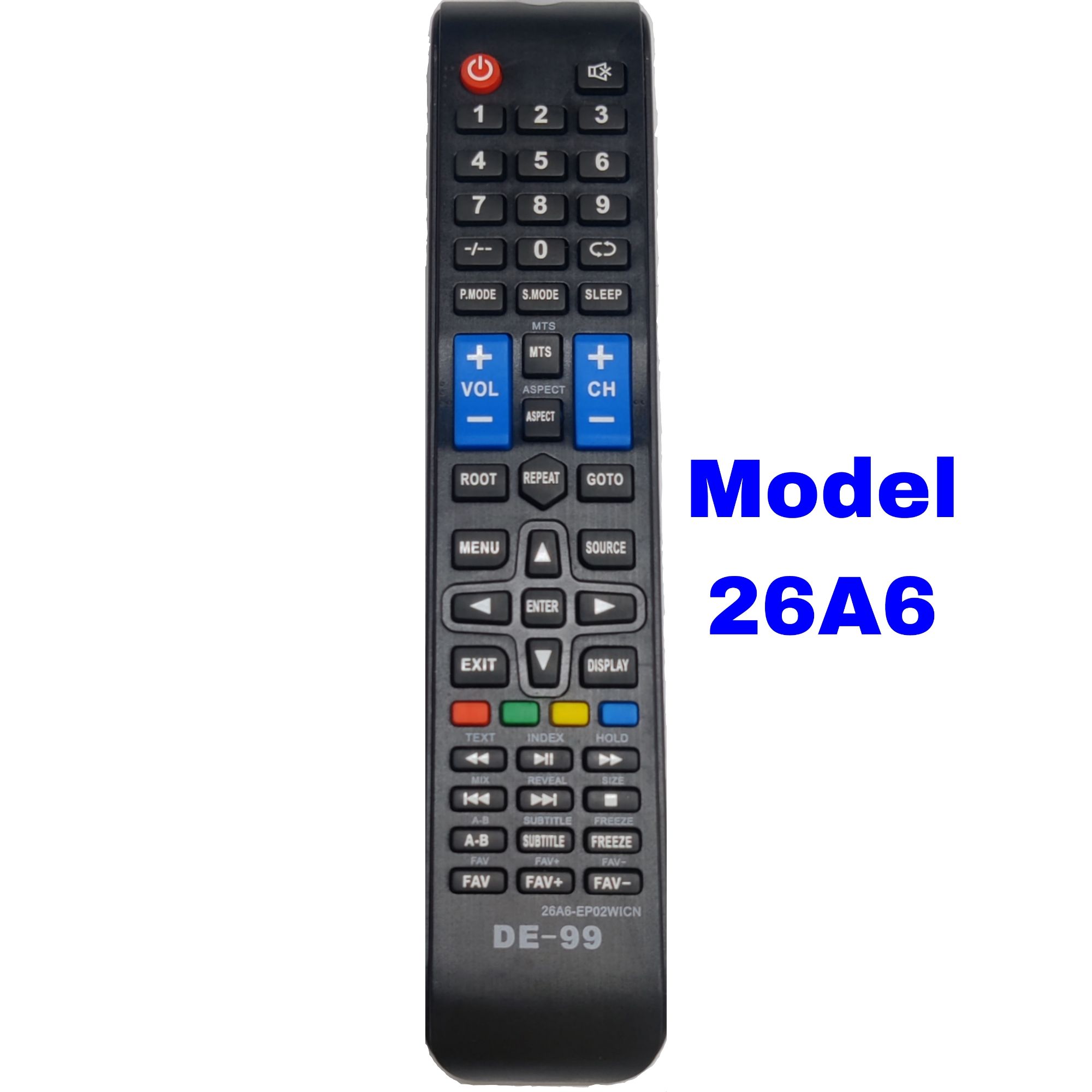 26A6 Model Lcd Led Tv Remote Control.