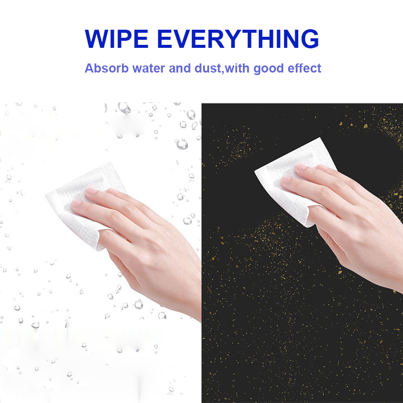 MECHANIC 50PCS Ultra-fine Dust Cleaning Cloth with Tissue Drawer Dsign Water and Dust Absorption Static-free Wiping Cloth. 