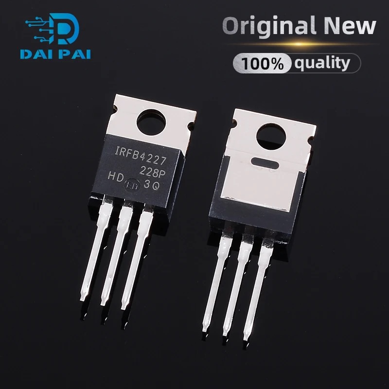 5pcs 100% New Original IRFB4227PBF IRFB4227 FB4227 TO-220 N-Channel 200V 65A MOS Tube PDP Switch other need 01711993566. 