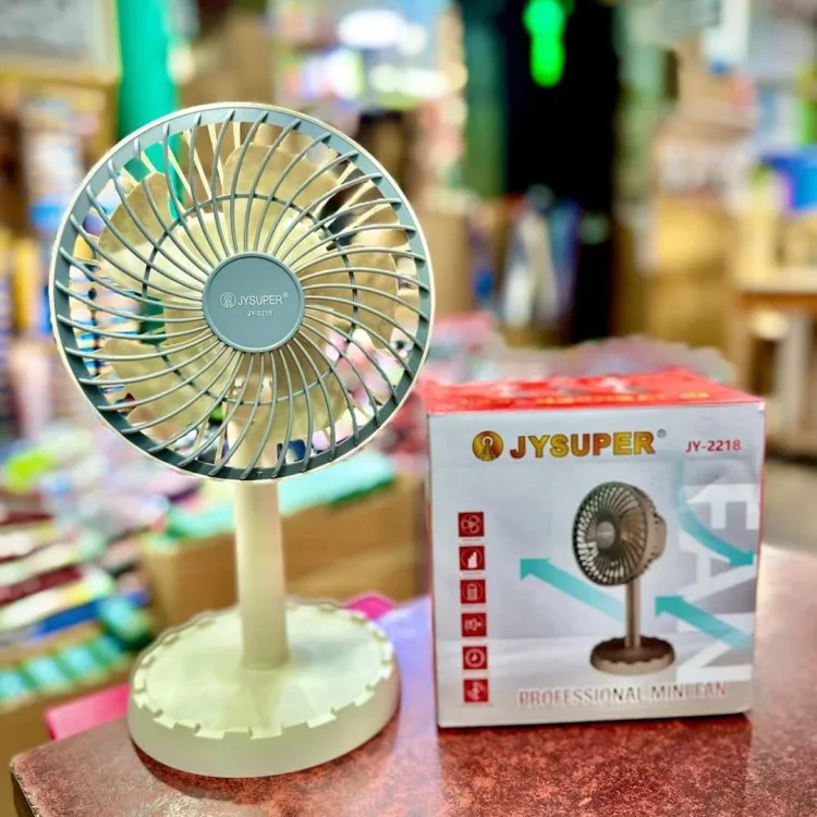Rechargeable Multicolor Portable Mini Table Fan - JY-2218