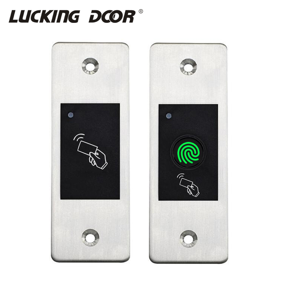 lP66 Waterproof Metal Embedded Access Control Machine RFID 125KHZ Induction Fingerprint Access Control All-in Machine. 