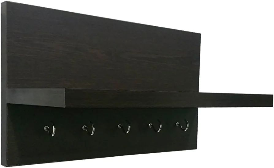  Key Holder for Home, Key Stand for Wall with Wall Decor Shelf, Key Hanger, Key Holder | With 5 Key Hooks. 
