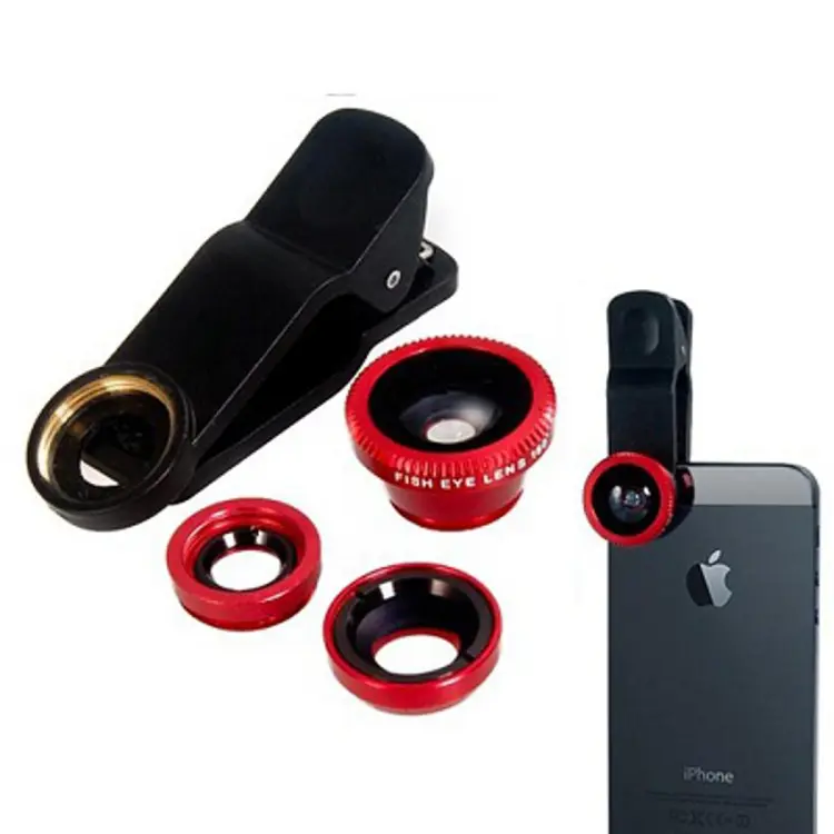 DoomHotDoomHot Mobile Phone Camera Lens Cell Phone Lens Wide Angle Micro Camera 2 IN 1 Clip Lens Professional Universal Clip Phone Lens For Samsung Xiaomi. 