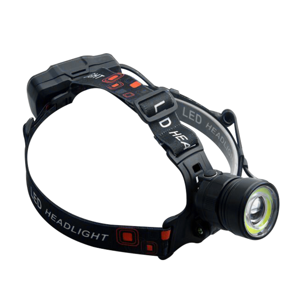 BORUiT Zoomable Powerful COB LED Headlamp USB Rechargeable Headlight Waterproof Camping Head Torch Fishing Flashlight Lantern. 